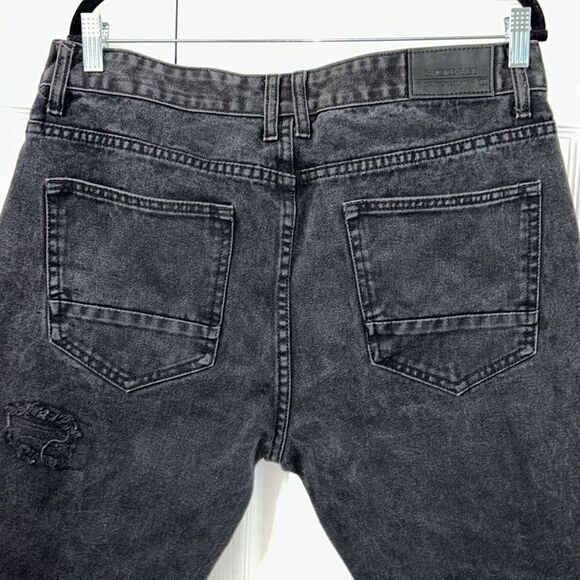 Smoke Rise Men’s Black Jeans Distressed Shorts(Size 36) - Picture 3 of 11